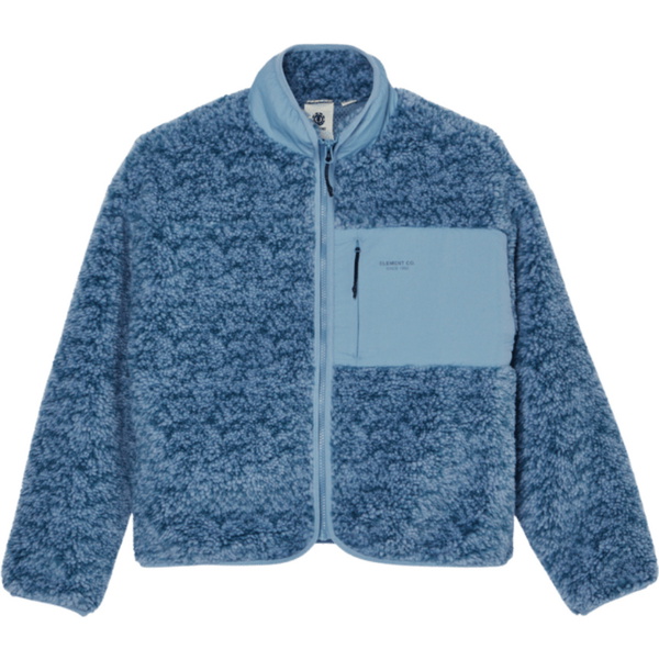 2026 Element Womens Oak Sherpa Fleece ELJJK00124 - Faded Denim